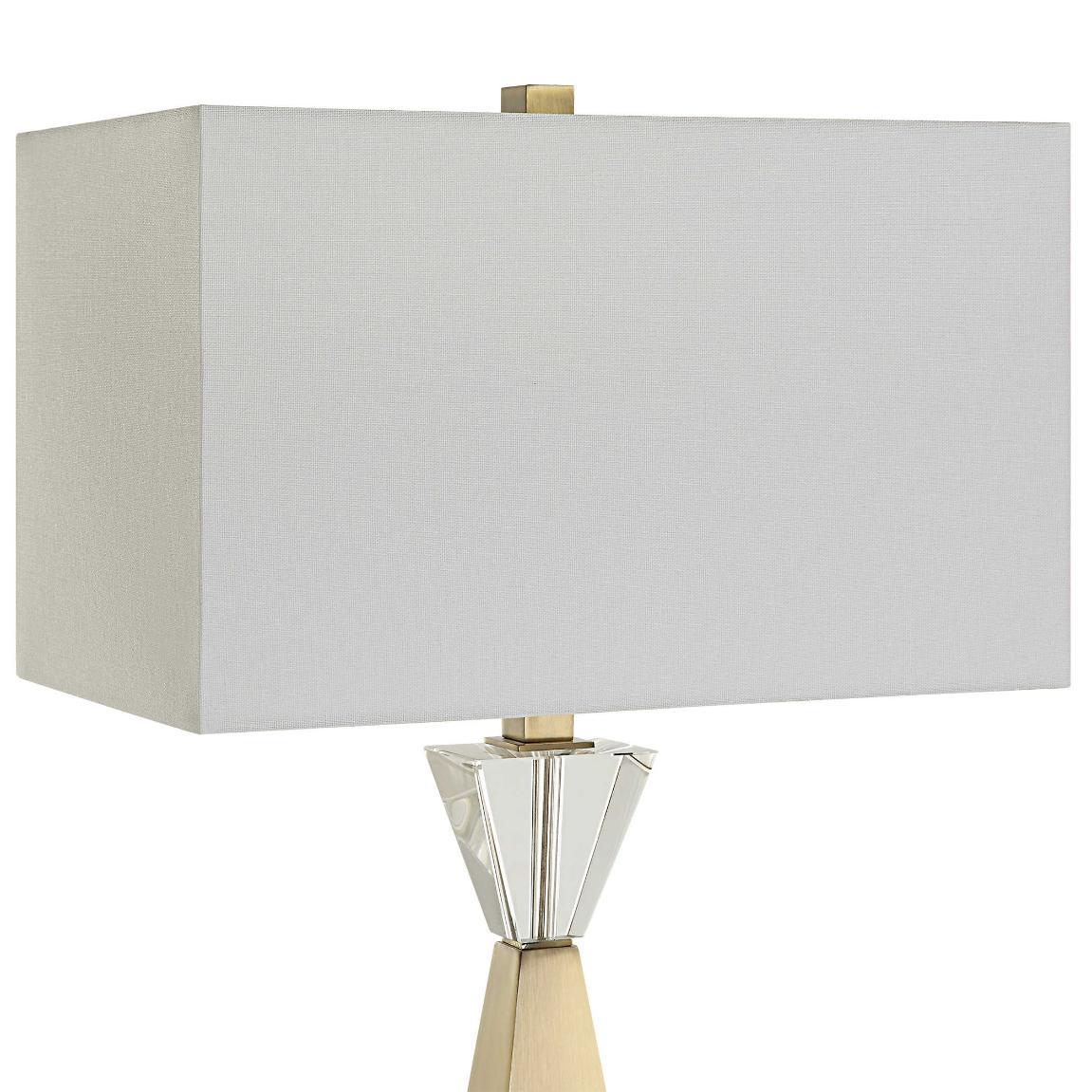 Uttermost Lighting Uttermost Arete Modern Brass Table Lamp House of Isabella UK