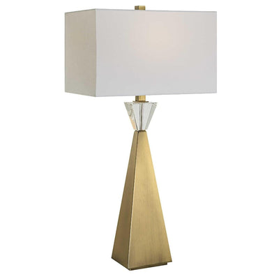 Uttermost Lighting Uttermost Arete Modern Brass Table Lamp House of Isabella UK