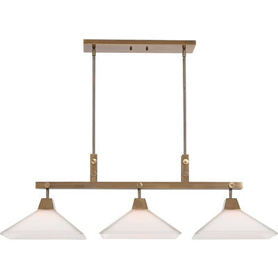 Uttermost Lighting Uttermost Brookdale Industrial 3 Light Linear Chandelier House of Isabella UK