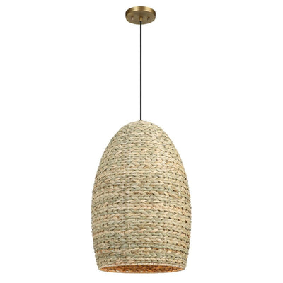 Uttermost Lighting Uttermost Cardamom 1 Light Woven Rope Pendant House of Isabella UK