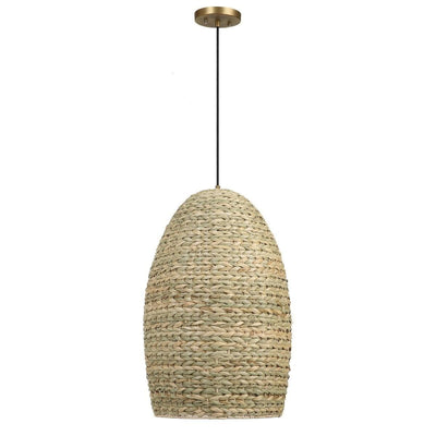 Uttermost Lighting Uttermost Cardamom 1 Light Woven Rope Pendant House of Isabella UK