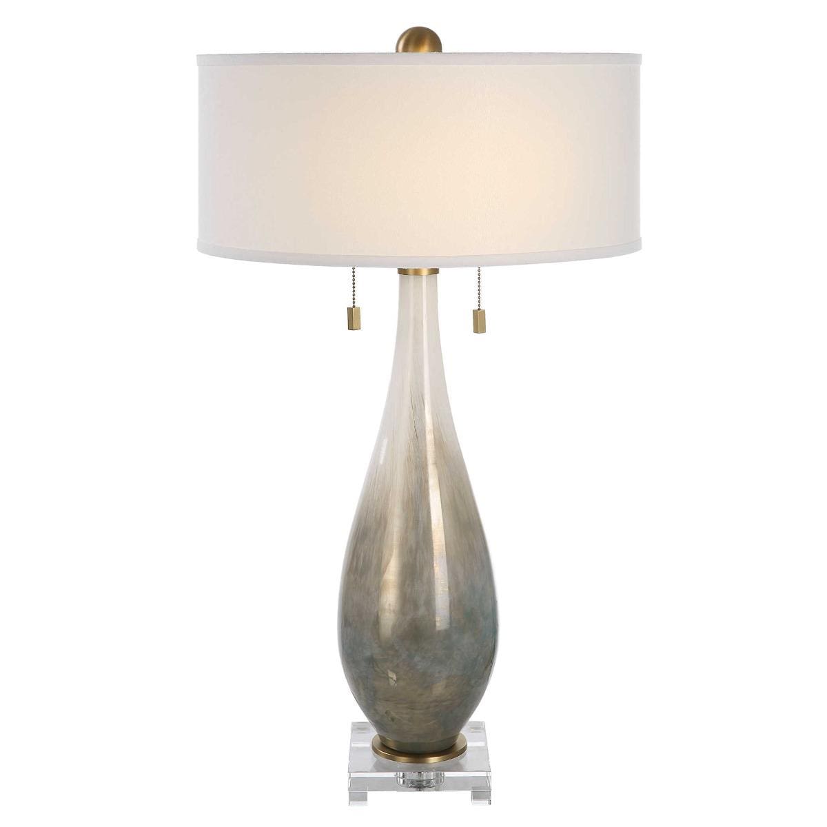 Uttermost Lighting Uttermost Cardoni Bronze Glass Table Lamp House of Isabella UK