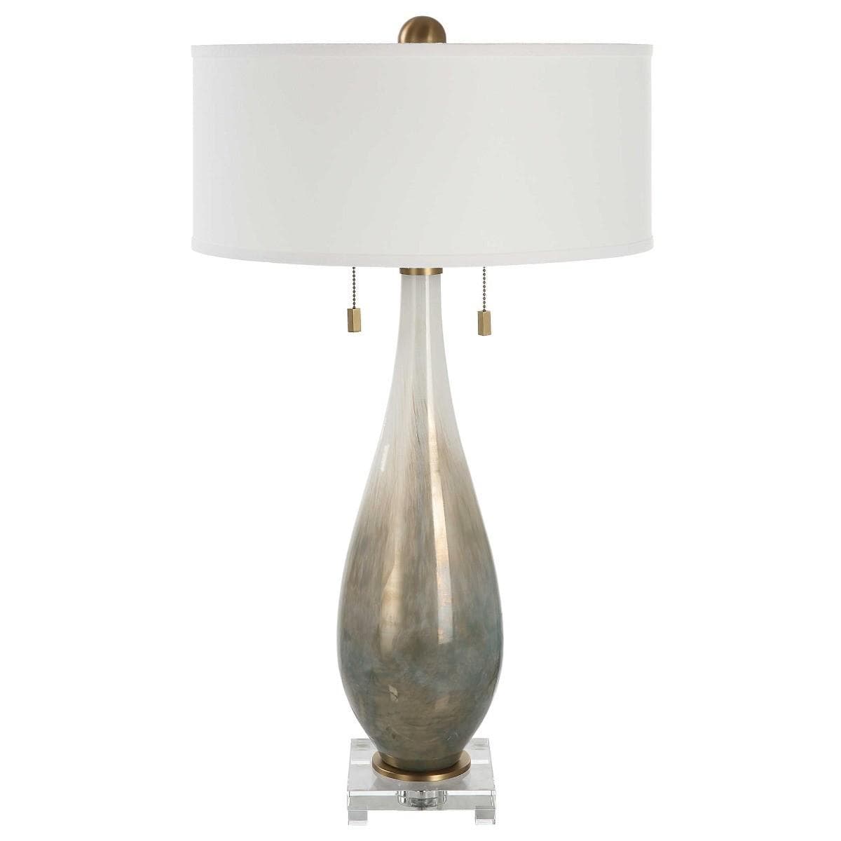 Uttermost Lighting Uttermost Cardoni Bronze Glass Table Lamp House of Isabella UK