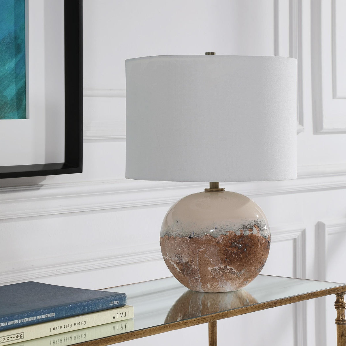 Uttermost Durango Terracotta Accent Lamp.