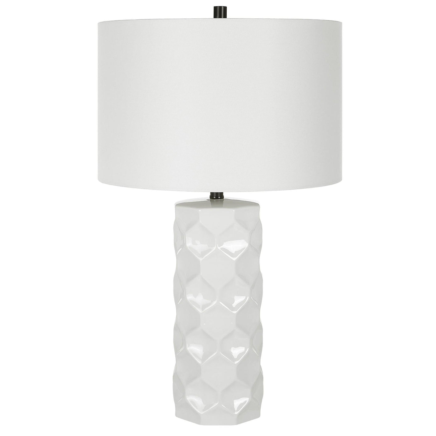 Uttermost Lighting Uttermost Honeycomb White Table Lamp House of Isabella UK