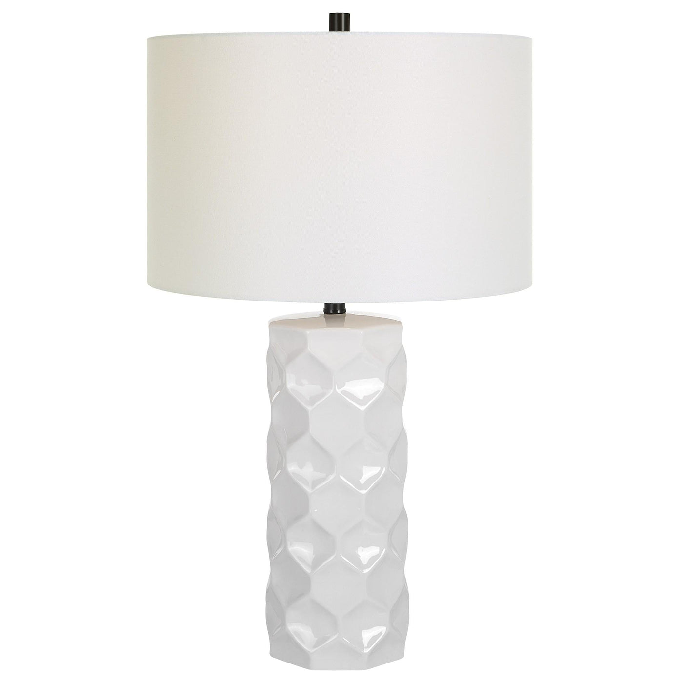 Uttermost Lighting Uttermost Honeycomb White Table Lamp House of Isabella UK