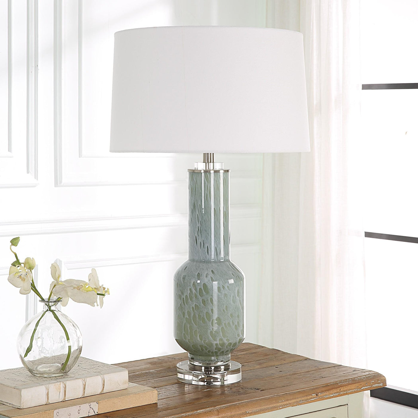 Uttermost Lighting Uttermost Imperia Aqua Gray Table Lamp House of Isabella UK