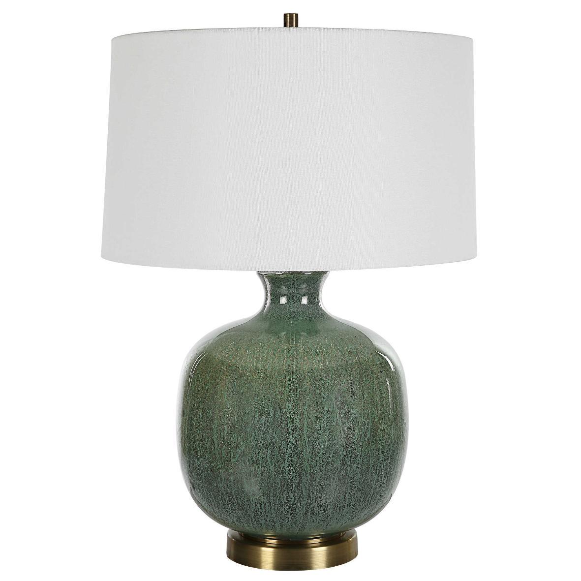 Uttermost Nataly Aged Green Table Lamp.