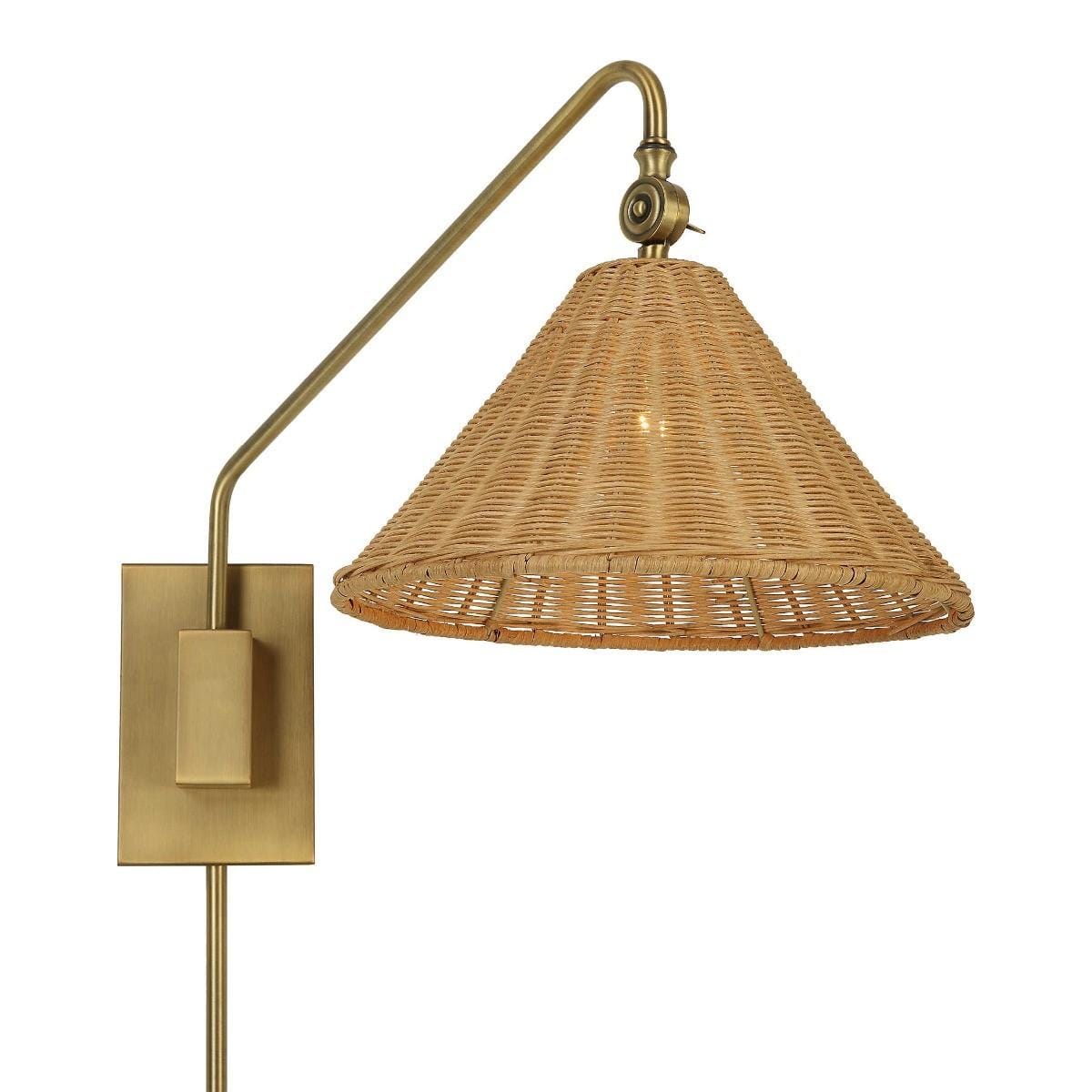 Uttermost Lighting Uttermost Phuvinh 1 Lightrattan Shade Sconce House of Isabella UK