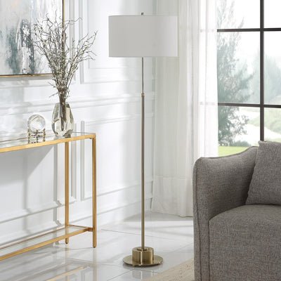 Uttermost Lighting Uttermost Prominence Brass Floor Lamp House of Isabella UK