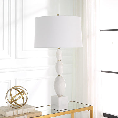 Uttermost Lighting Uttermost Regalia White Marble Table Lamp House of Isabella UK