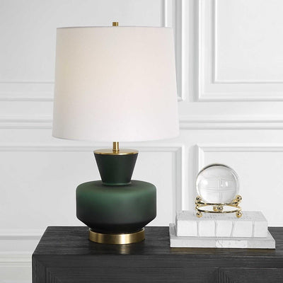 Uttermost Lighting Uttermost Trentino Dark Emerald Green Table Lamp House of Isabella UK