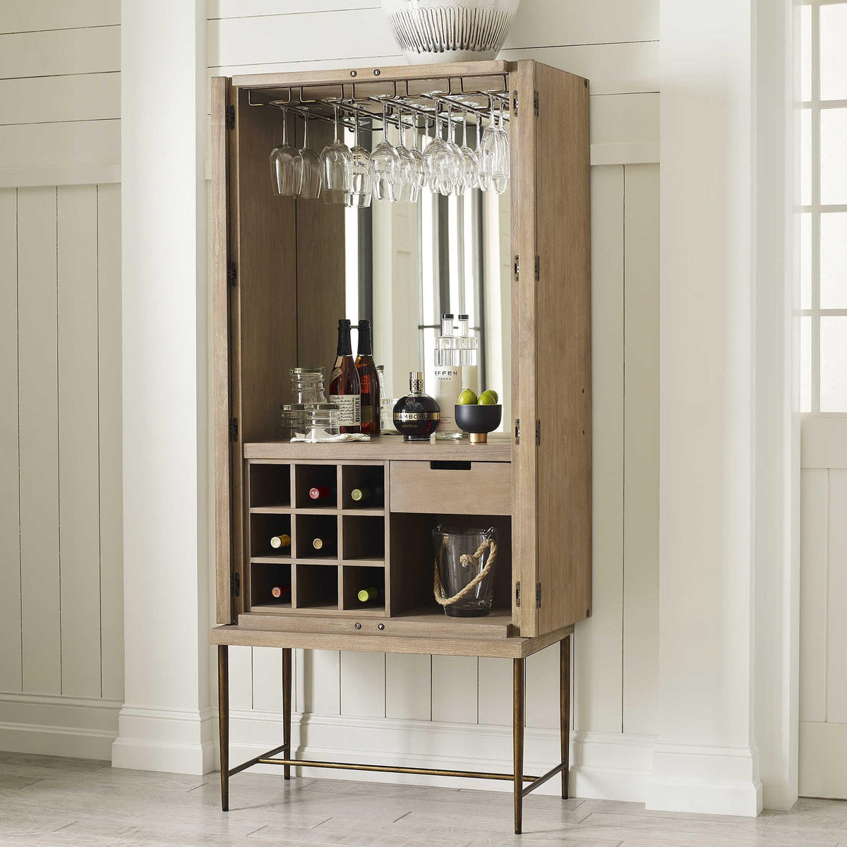 Black Label Brazil Bar Cabinet.