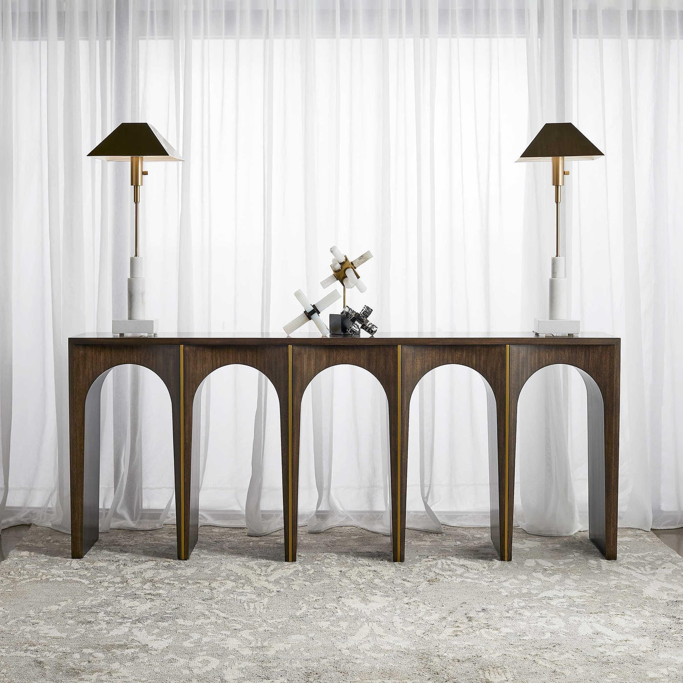 Uttermost Living Black Label Coliseum Console Table House of Isabella UK