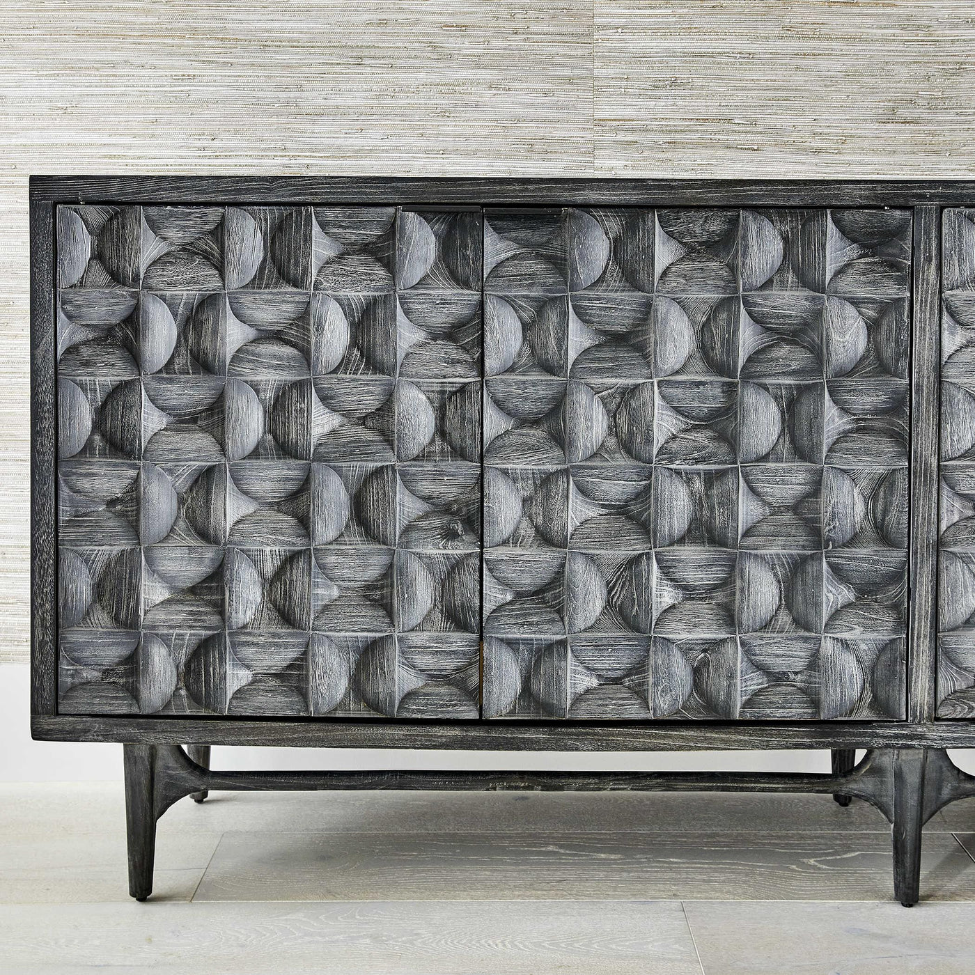 Uttermost Living Black Label Foursquare 4 Door Cabinet House of Isabella UK