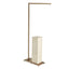 Black Label Illume Drink Stand - Travertine/brass.