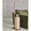 Black Label Illume Drink Stand - Travertine/brass.