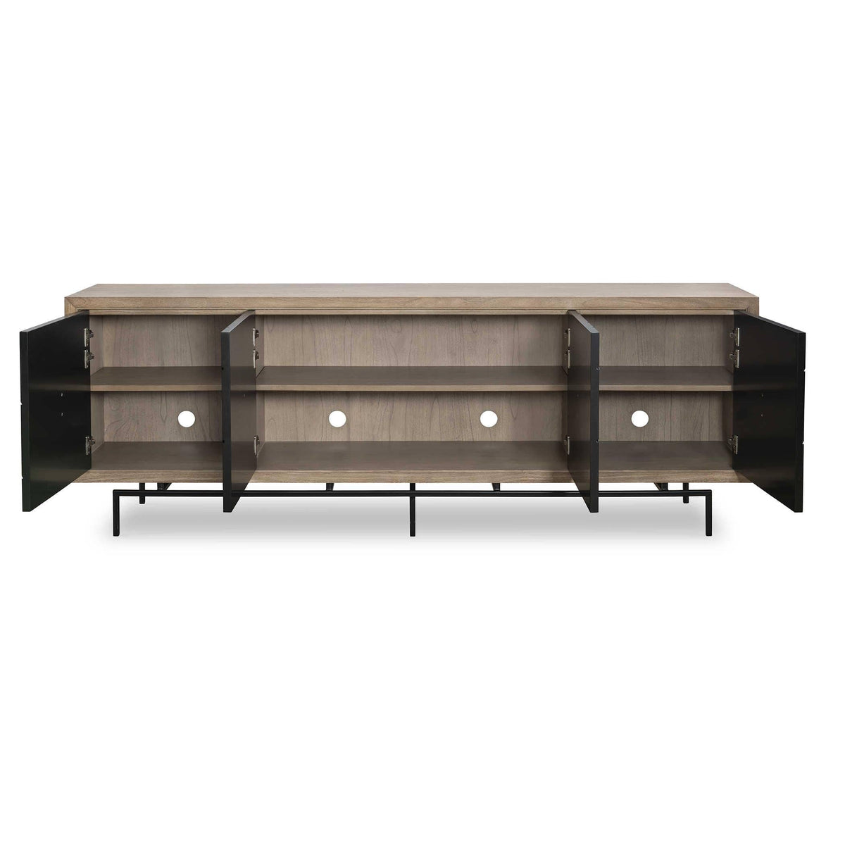 Black Label Interlace 4 Door Cabinet.