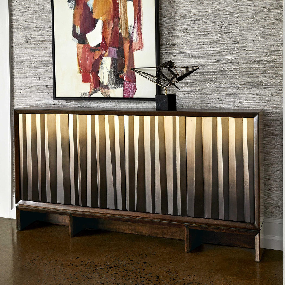 Black Label Ombre Luster Console Table.