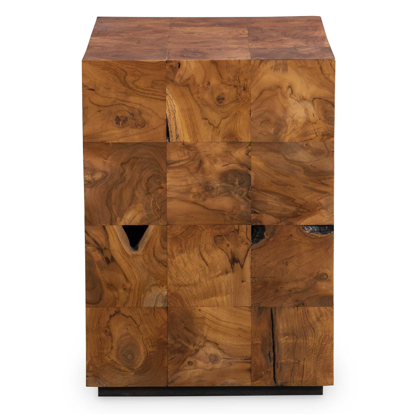 Uttermost Living Black Label Teak Tac Toe End Table - Caramel House of Isabella UK