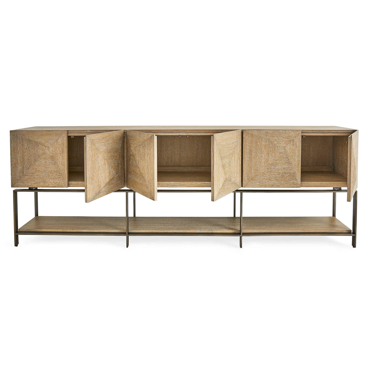 Black Label Trapezoid 6 Door Cabinet.