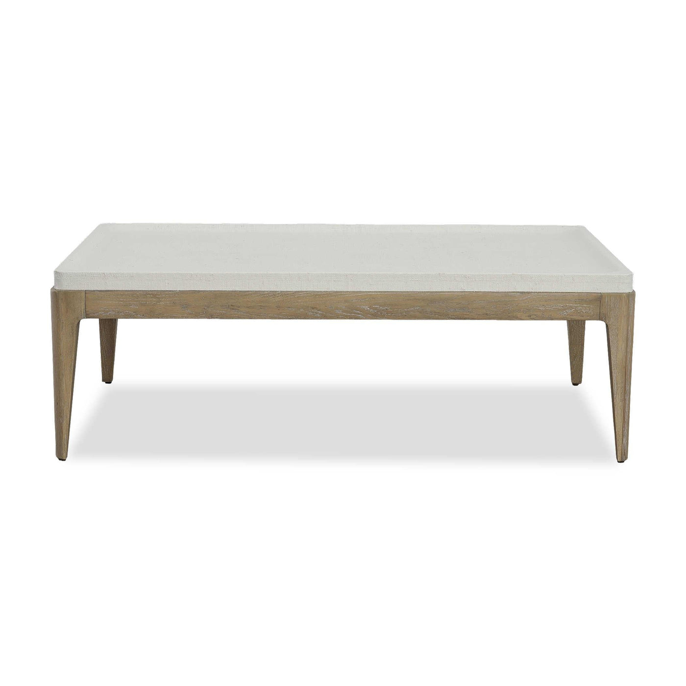 Uttermost Living Black Label White Linen Coffee Table House of Isabella UK