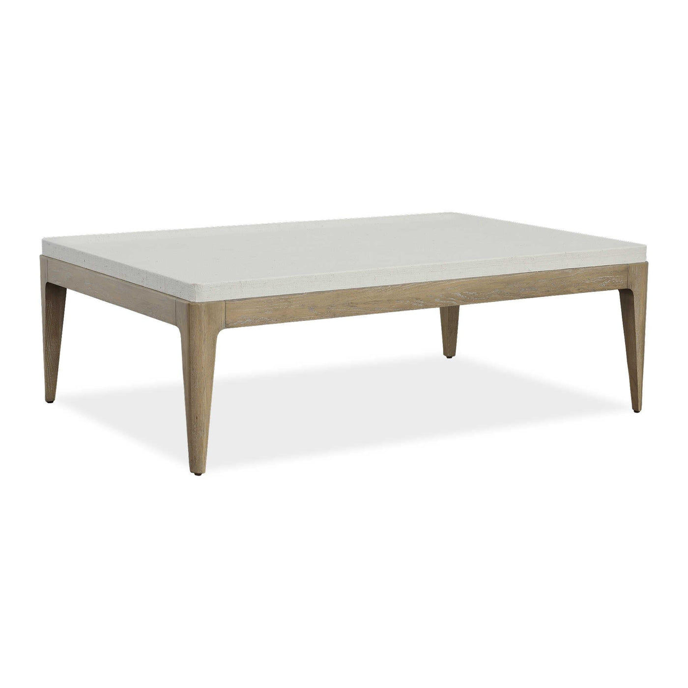 Uttermost Living Black Label White Linen Coffee Table House of Isabella UK