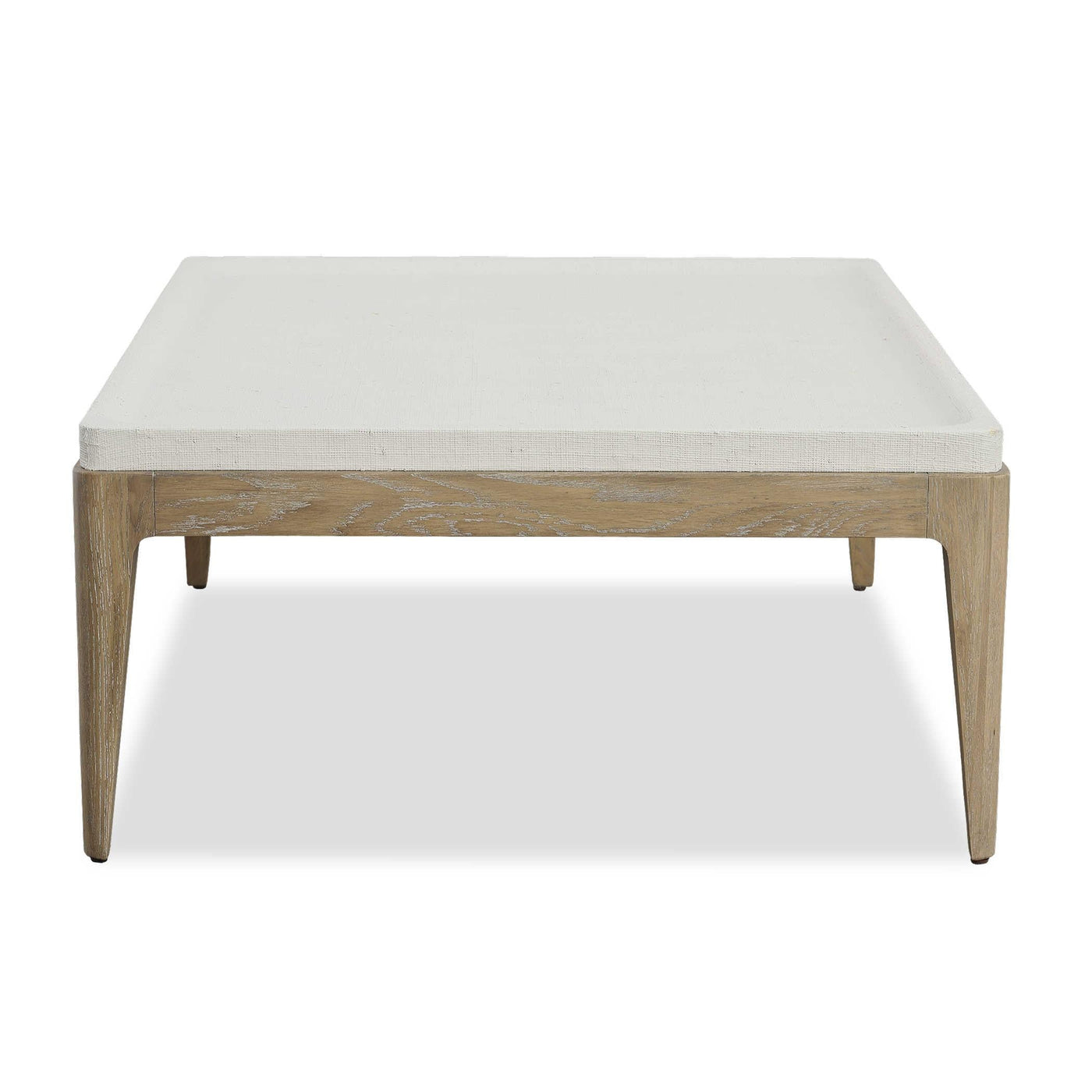 Uttermost Living Black Label White Linen Coffee Table House of Isabella UK