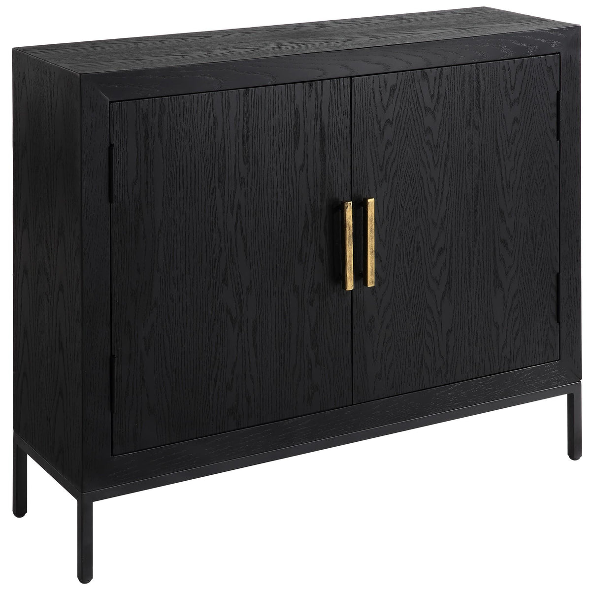 Uttermost Front Range Dark Oak 2 Door Cabinet.