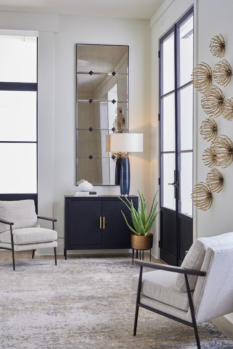 Uttermost Front Range Dark Oak 2 Door Cabinet.