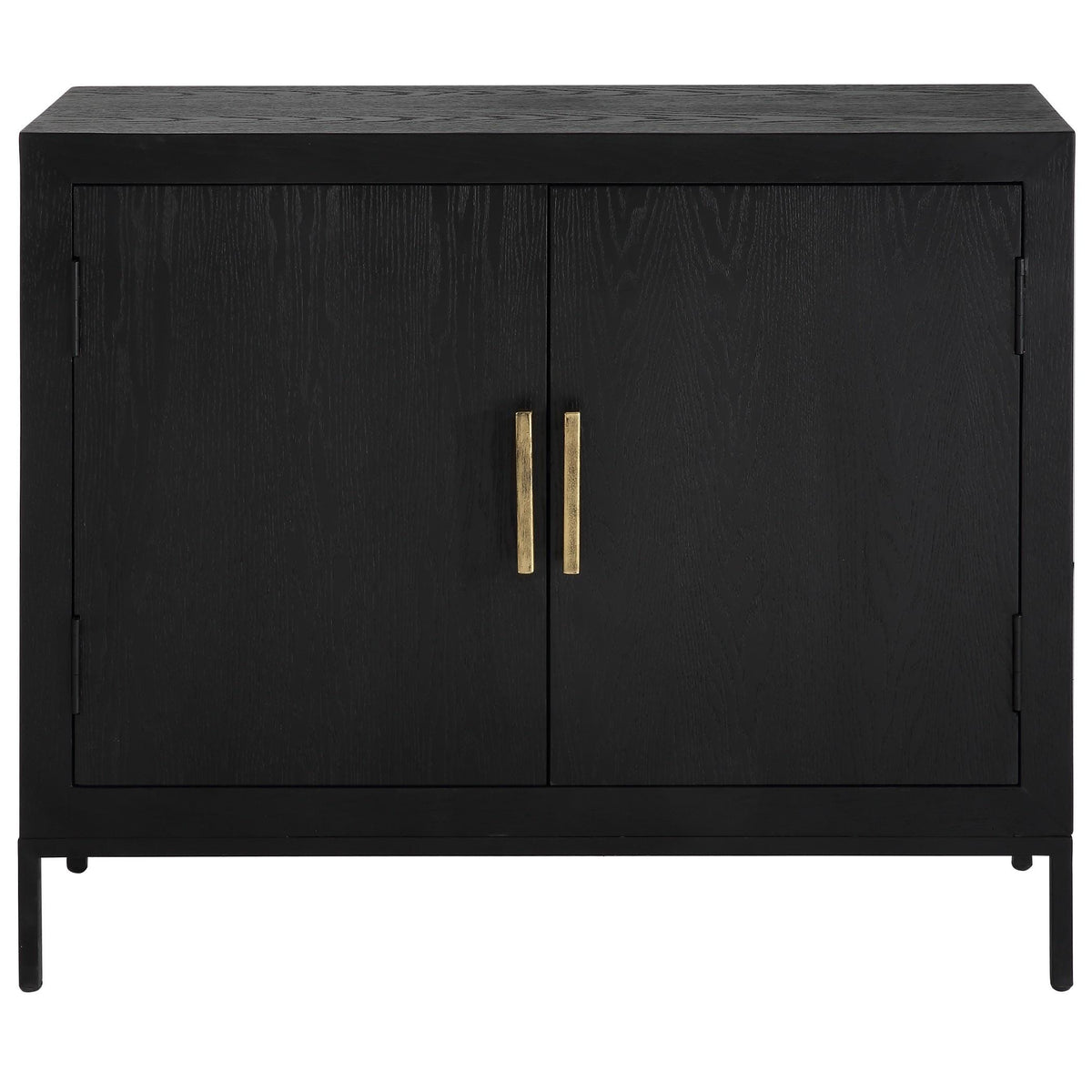 Uttermost Front Range Dark Oak 2 Door Cabinet.