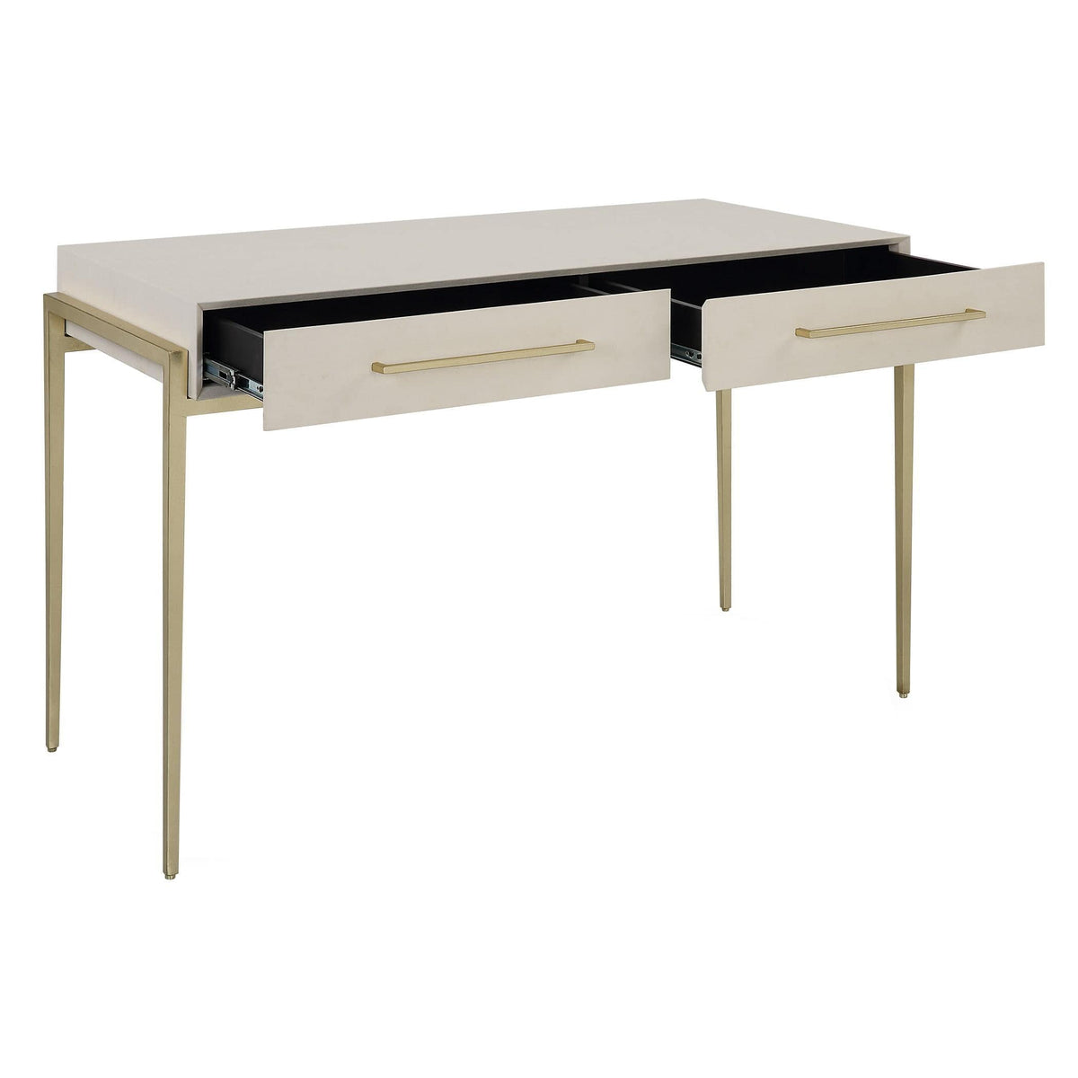 Uttermost Jewel Modern White Desk.