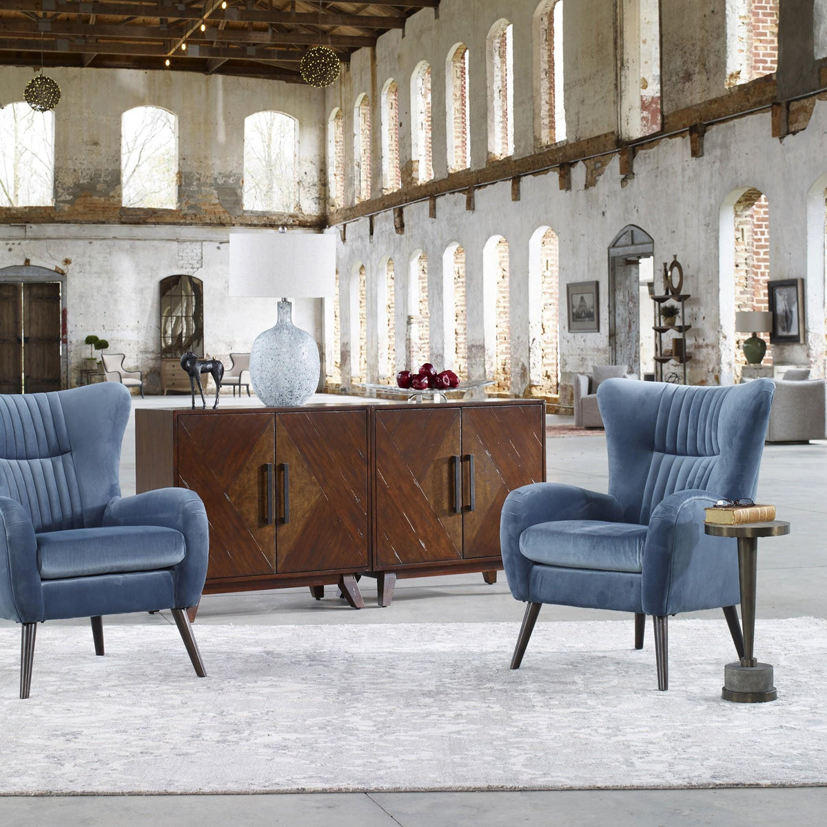 Uttermost Liri Mid-century Accent Cabinet.