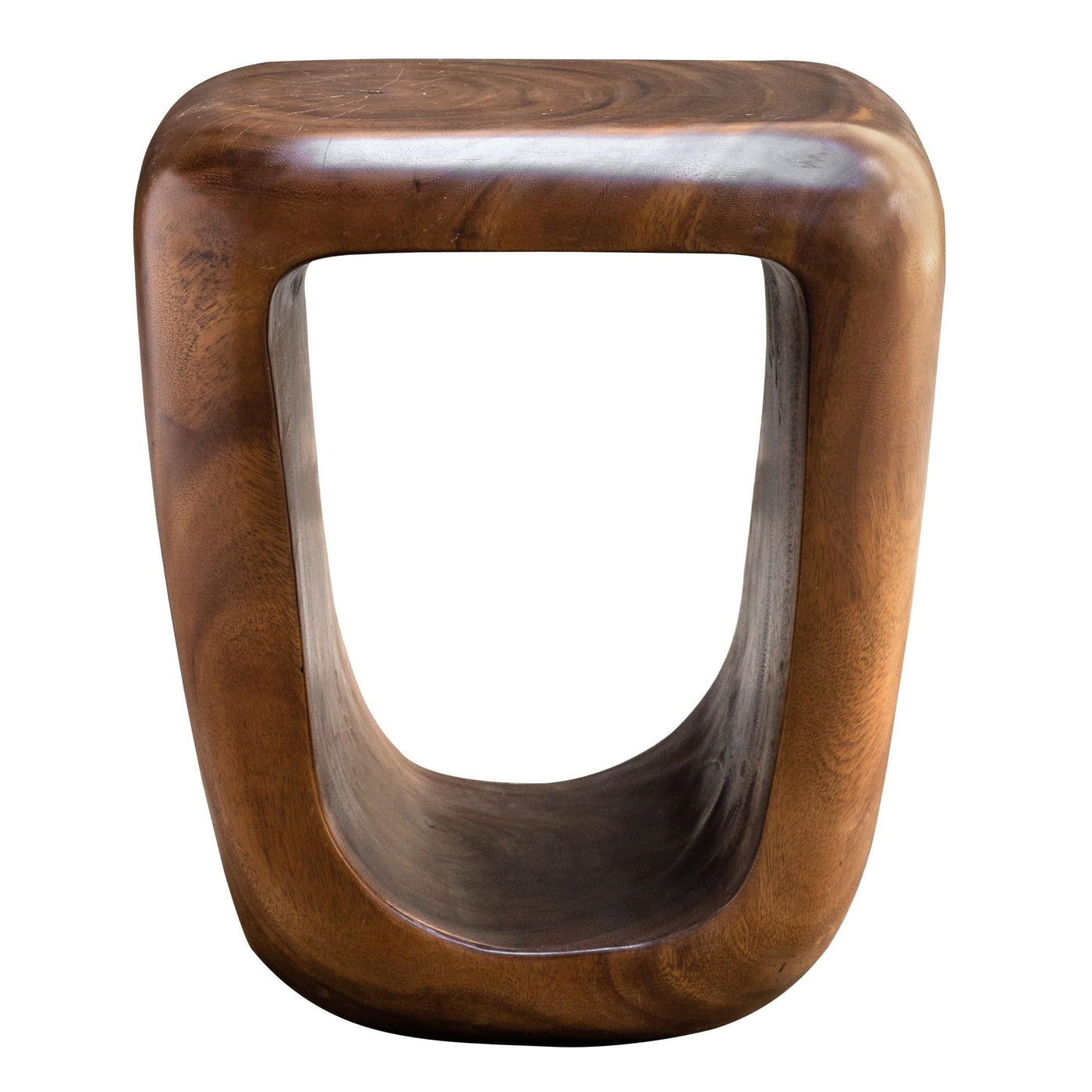 Uttermost Living Uttermost Loophole Wooden Accent Stool House of Isabella UK