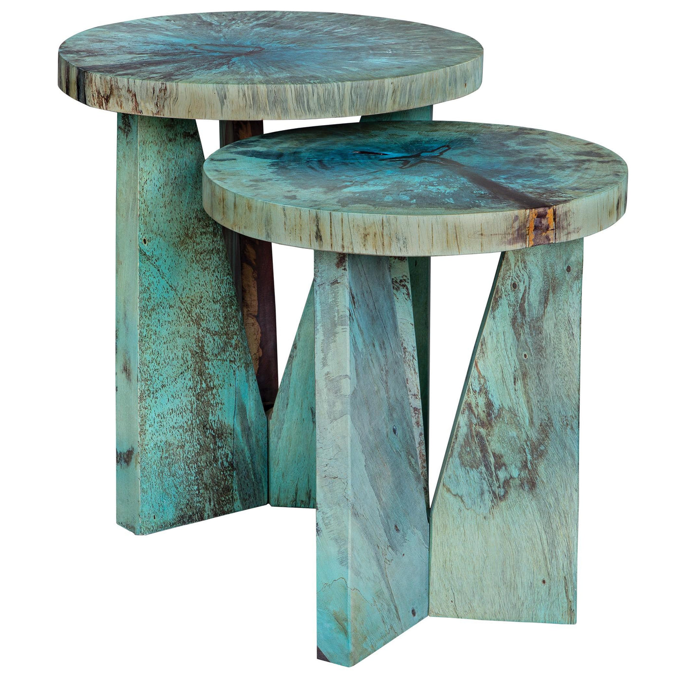 Uttermost Living Uttermost Nadette Blue Nesting Tables, S/2 House of Isabella UK