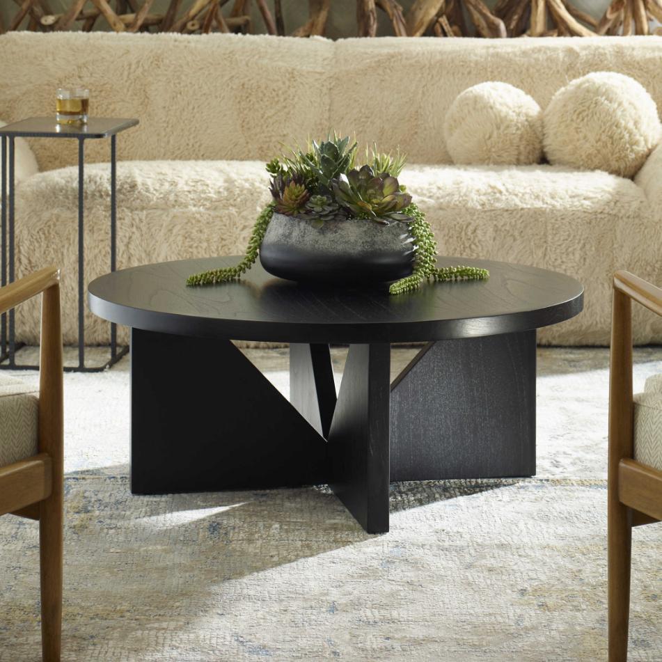 Uttermost Nadette Espresso Coffee Table.
