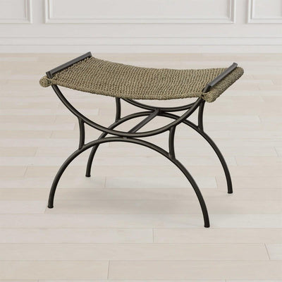 Uttermost Living Uttermost Playa Seagrass Small Bench House of Isabella UK