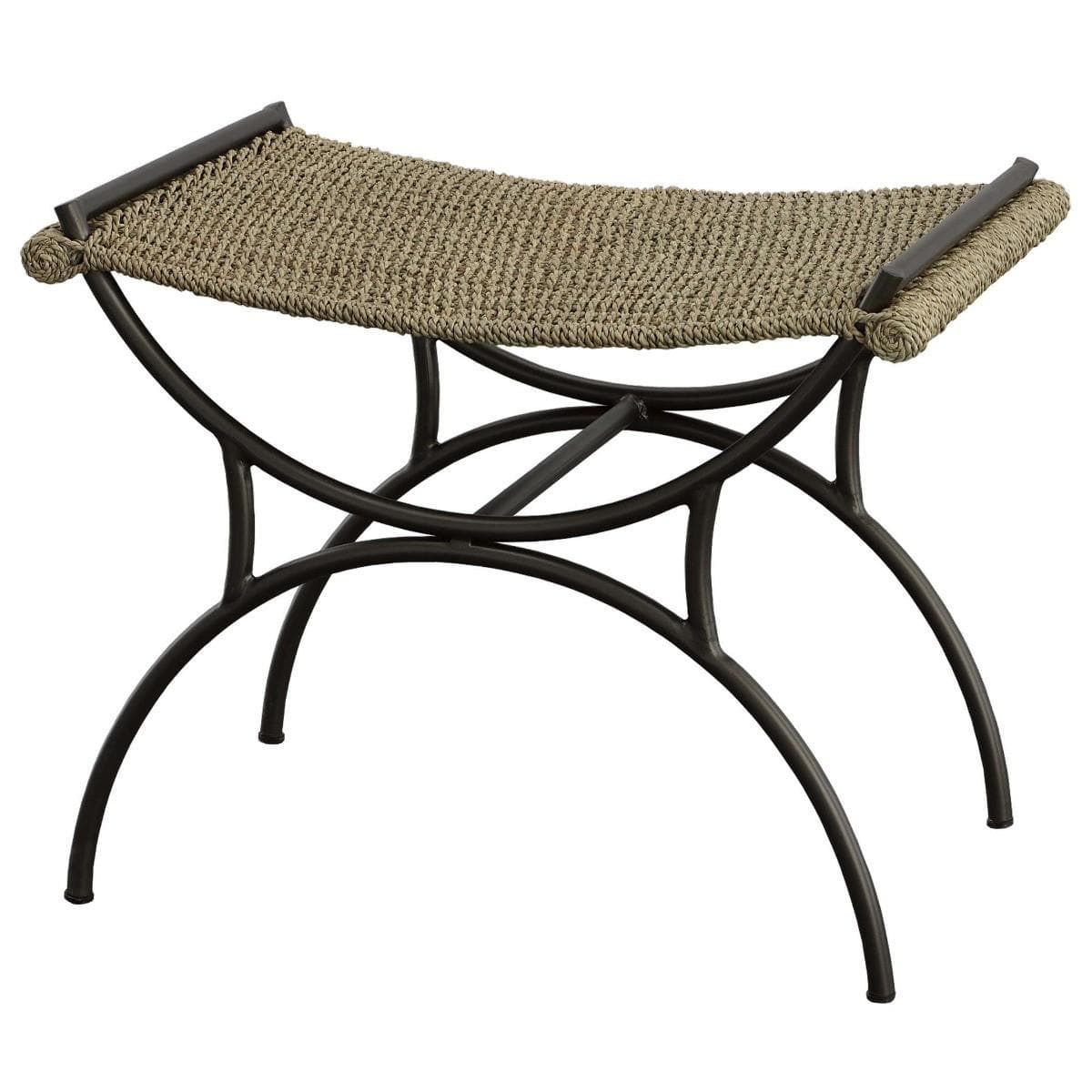 Uttermost Living Uttermost Playa Seagrass Small Bench House of Isabella UK