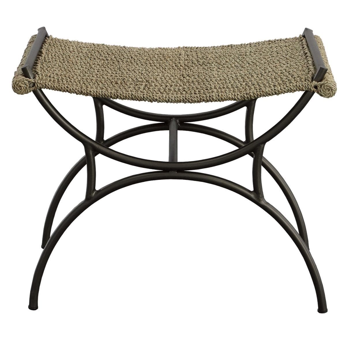 Uttermost Living Uttermost Playa Seagrass Small Bench House of Isabella UK