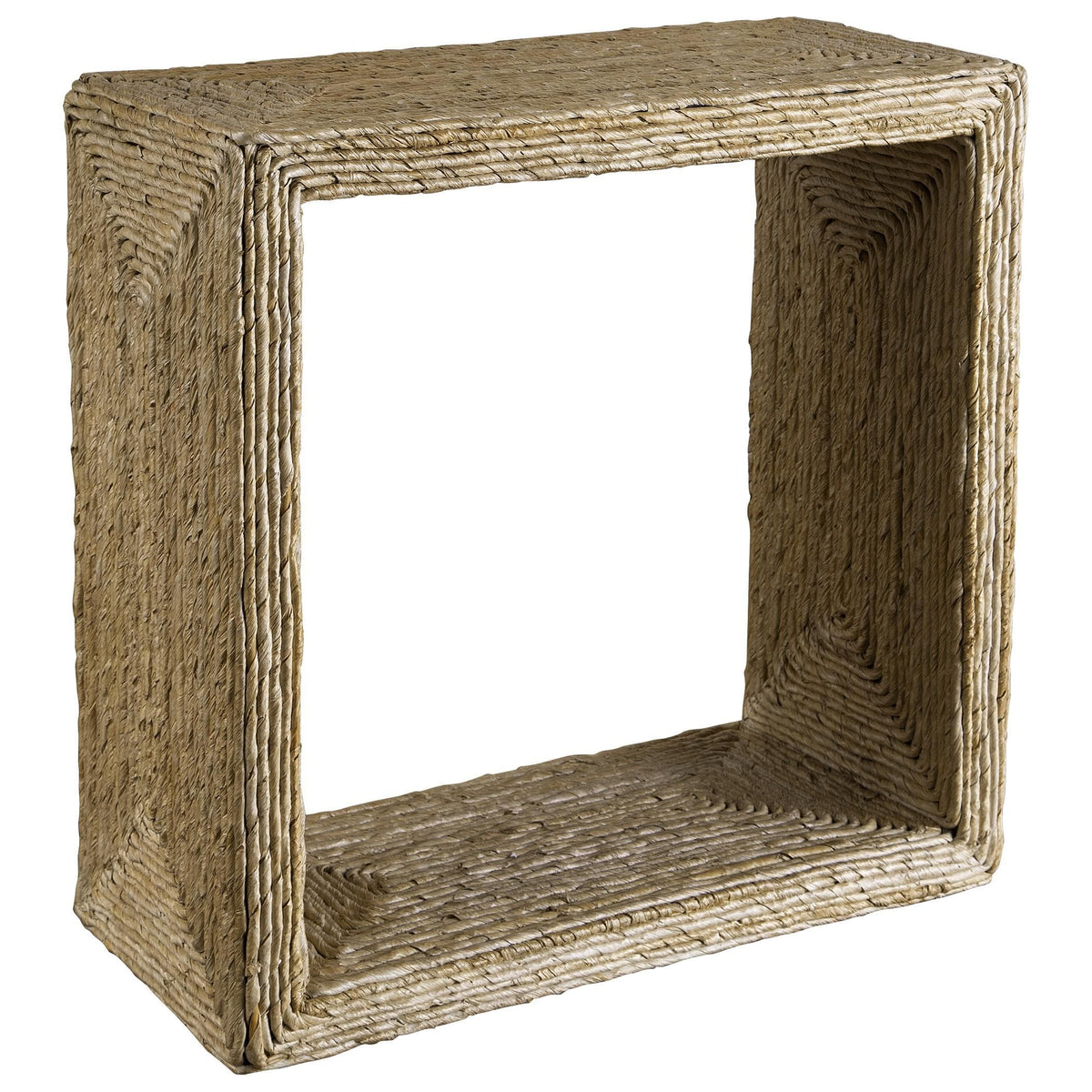 Uttermost Rora Woven Accent Table.