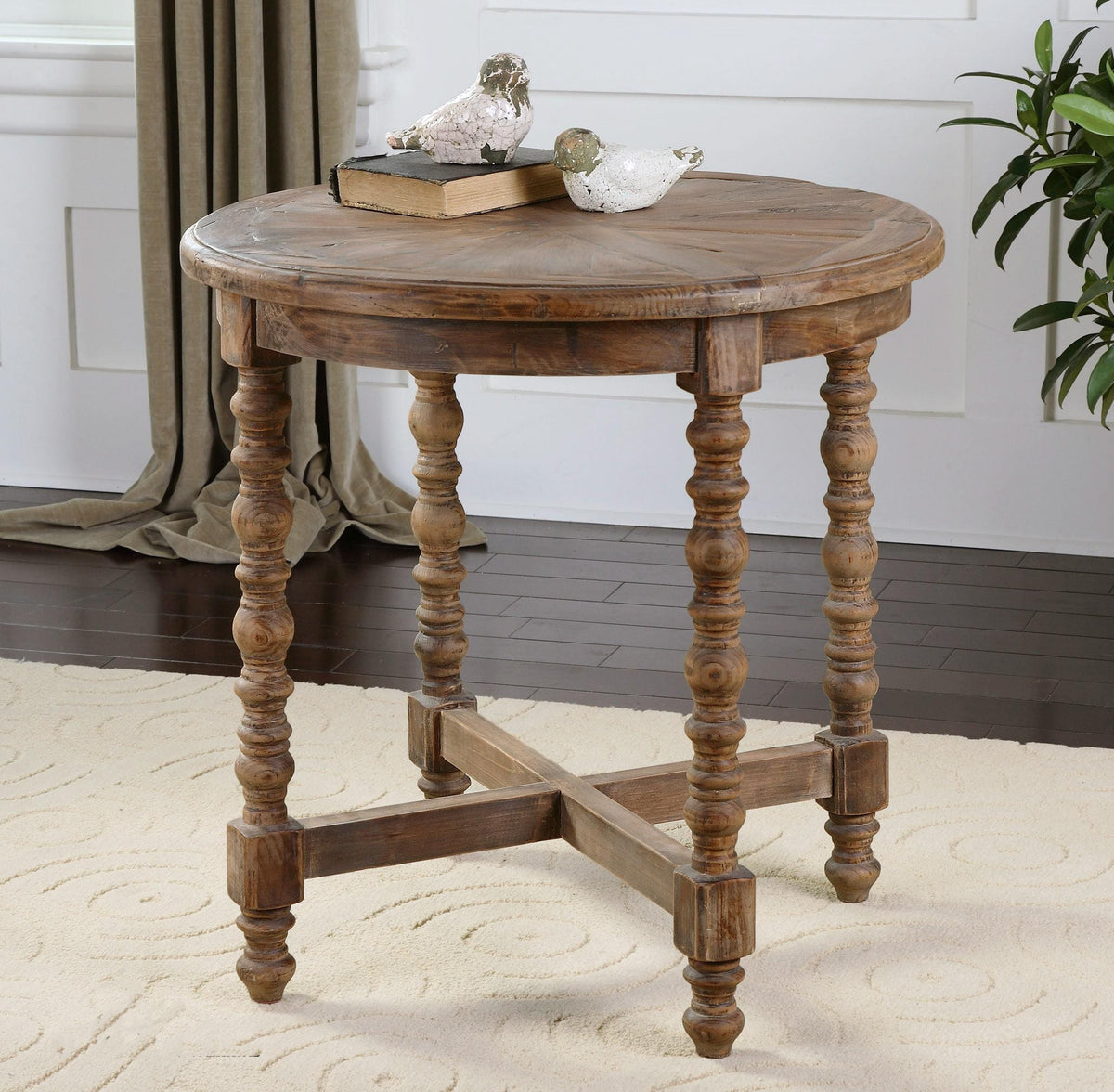Uttermost Samuelle Wooden End Table.