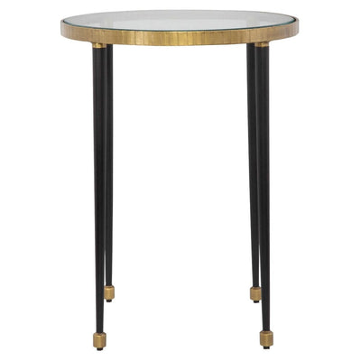 Uttermost Living Uttermost Stiletto Antique Gold Side Table House of Isabella UK