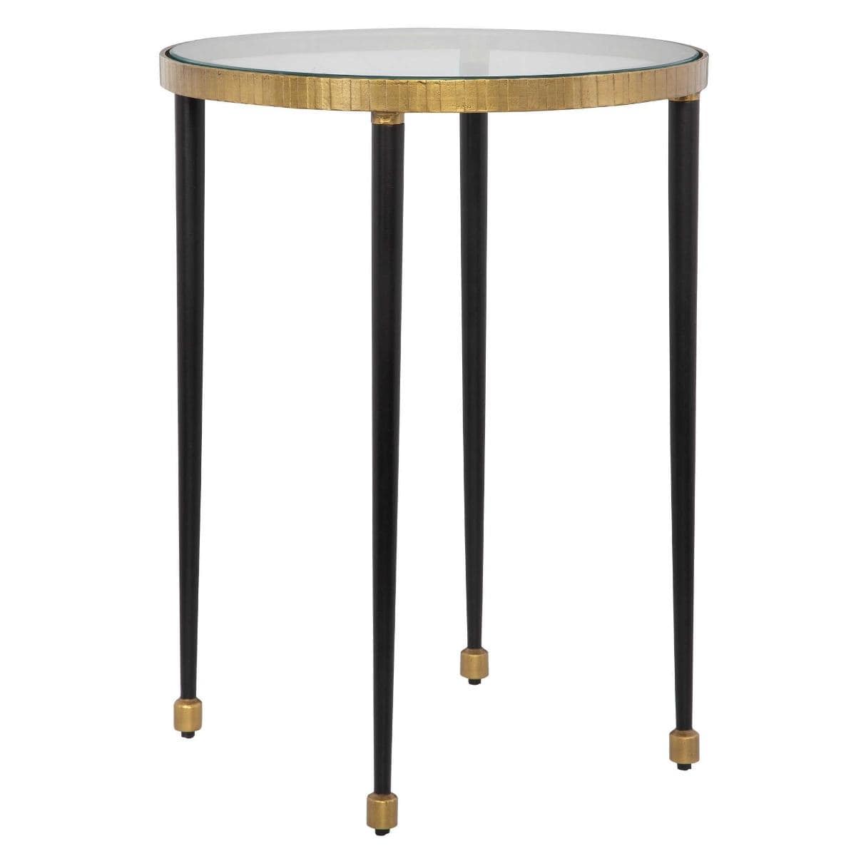 Uttermost Living Uttermost Stiletto Antique Gold Side Table House of Isabella UK