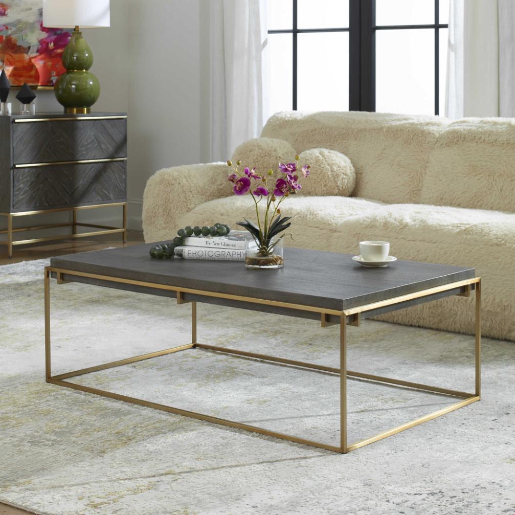 Uttermost Surround Sark Walnut Coffee Table.