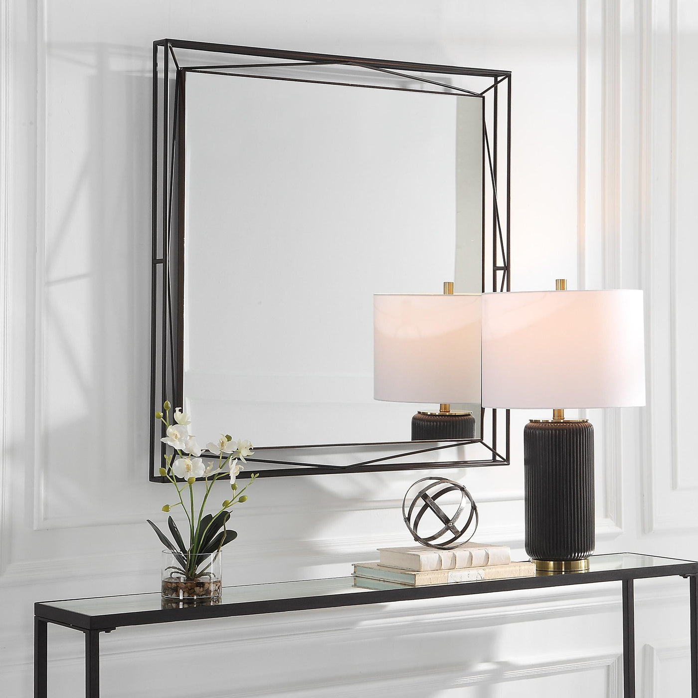 Uttermost Mirrors Uttermost Entangled Modern Square Mirror House of Isabella UK