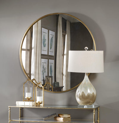 Uttermost Mirrors Uttermost Junius Round Gold Mirror House of Isabella UK