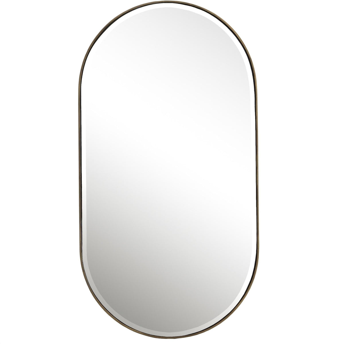 Uttermost Lago Oval Gold Mirror.