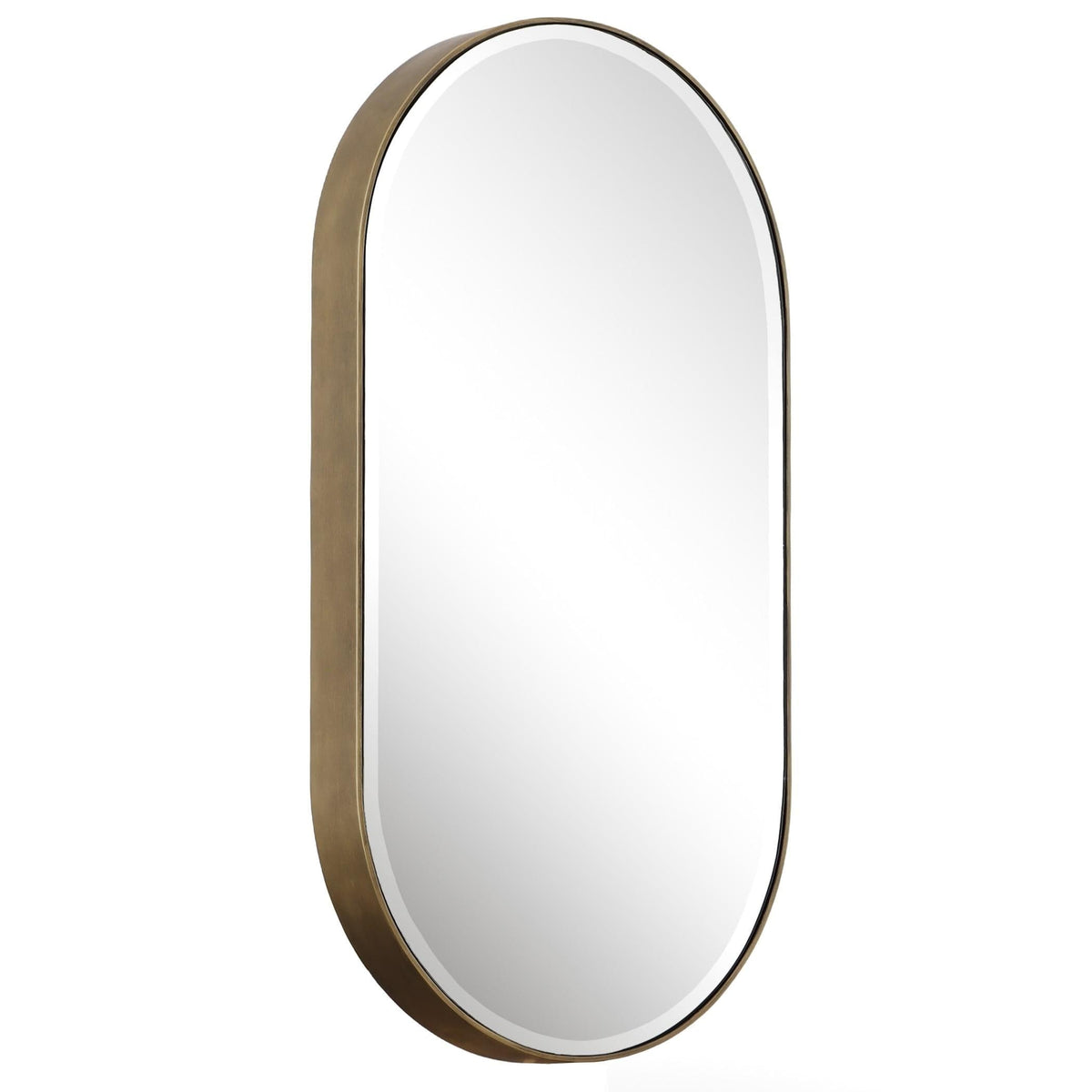 Uttermost Lago Oval Gold Mirror.