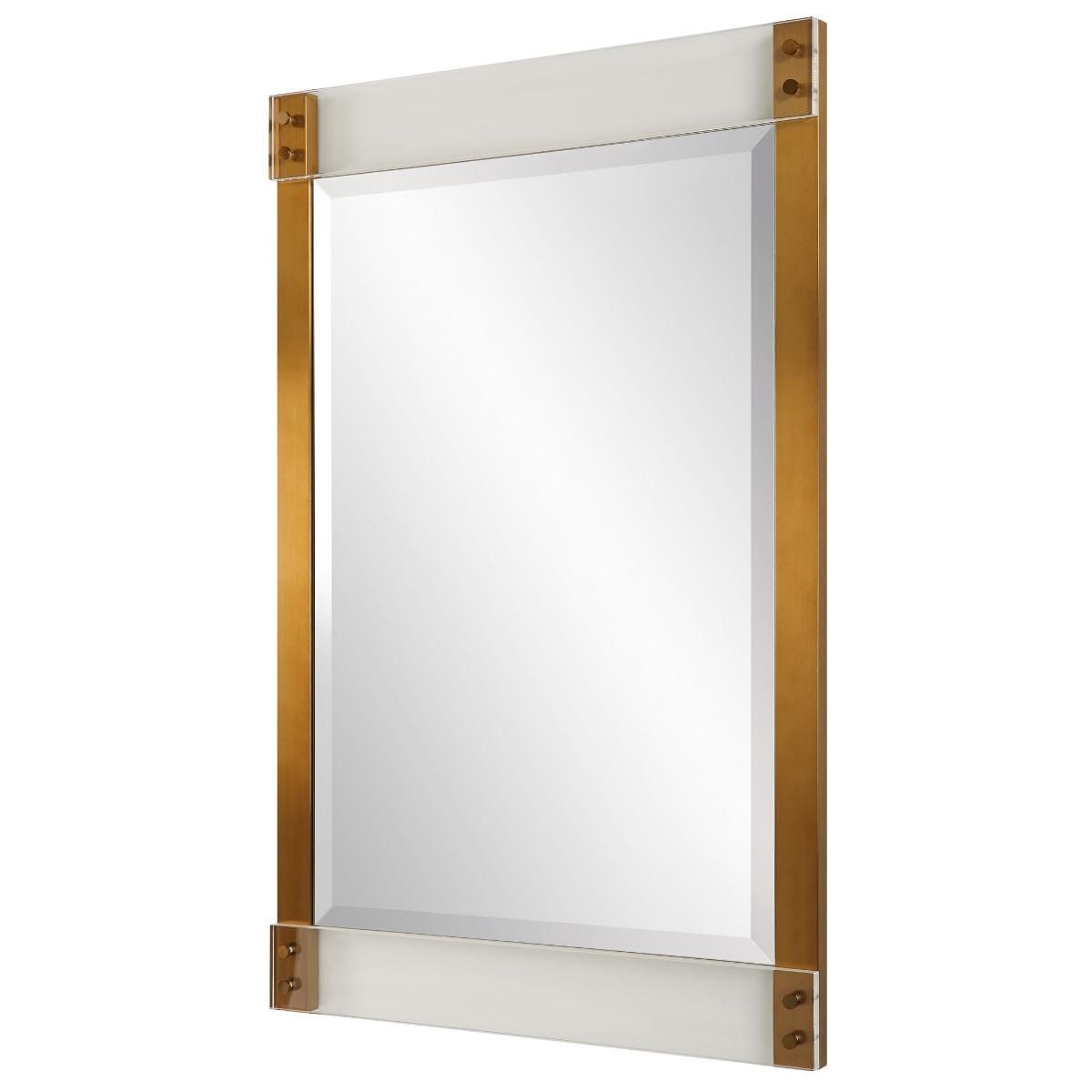 Uttermost Mirrors Uttermost Nera Plated Brass Mirror House of Isabella UK