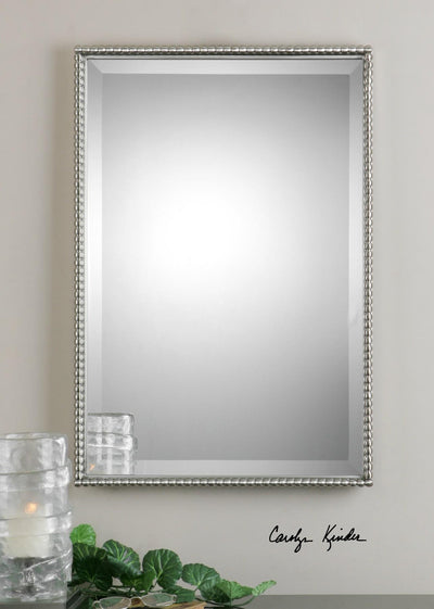 Uttermost Mirrors Uttermost Sherise Brushed Nickel Mirror House of Isabella UK